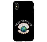 Motif Coquillage du Globe terrestre The World is My Oyster Coque pour iPhone X/XS