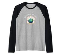 Motif Coquillage du Globe terrestre The World is My Oyster Manche Raglan
