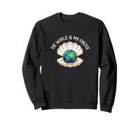 Motif Coquillage du Globe terrestre The World is My Oyster Sweatshirt