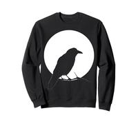 Motif Corbeau et Lune pour Amoureux des Animaux Sweatshirt