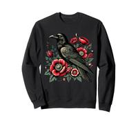 Motif Corbeau Gothique - Corbeau Floral enchanté pour Gothique Sweatshirt