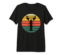 Motif côtier rétro au Coucher du Soleil couchant du Maine T-Shirt Haut de Gamme