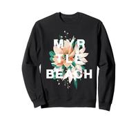 Motif Coucher de Soleil de Palmier de la Caroline du Sud de Myrtle Beach Sweatshirt