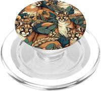 Motif Cougar Wilderness PopSockets PopGrip pour MagSafe