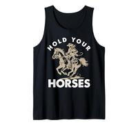 Motif Cowboy Hold Your Horses Débardeur