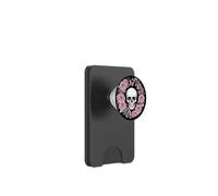Motif crâne Gothique Fleurs Papillons PopSockets PopWallet pour MagSafe