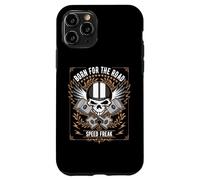 Motif crâne rétro Born for The Road Speed Freak Coque pour iPhone 11 Pro
