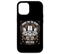Motif crâne rétro Born for The Road Speed Freak Coque pour iPhone 12/12 Pro