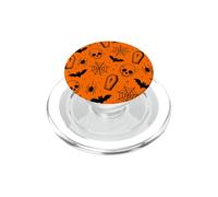 Motif crânes cercueils effrayants araignées Chauves-Souris d'halloween PopSockets PopGrip pour MagSafe