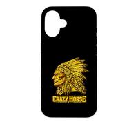 Motif Crazy Horse Native American Heritage Spirit Coque pour iPhone 16