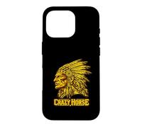 Motif Crazy Horse Native American Heritage Spirit Coque pour iPhone 16 Pro