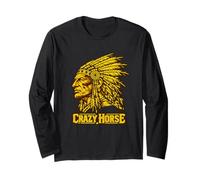 Motif Crazy Horse Native American Heritage Spirit Manche Longue