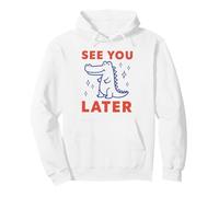 Motif Crocodile Mignon avec Inscription « See You Later » Sweat à Capuche