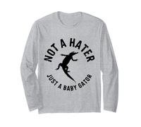 Motif Crocodile Mignon « Not a Hater Just a Baby Gator » Manche Longue