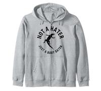 Motif Crocodile Mignon « Not a Hater Just a Baby Gator » Sweat à Capuche