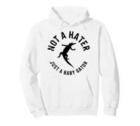 Motif Crocodile Mignon « Not a Hater Just a Baby Gator » Sweat à Capuche