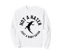 Motif Crocodile Mignon « Not a Hater Just a Baby Gator » Sweatshirt