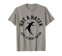 Motif Crocodile Mignon « Not a Hater Just a Baby Gator » T-Shirt