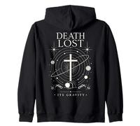 Motif Croix chrétienne céleste « Death Lost Its Gravity » Sweat à Capuche