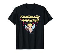 Motif Cupidon Amusant de Saint-Valentin embuscade émotionnellement T-Shirt