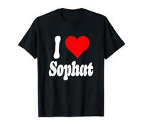 Motif cœur avec Inscription « I Love Sophat » T-Shirt