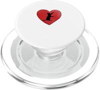 Motif cœur de Chat Mignon pour la Saint-Valentin PopSockets PopGrip pour MagSafe