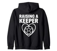 Motif cœur de football Raising A Keeper Sweat à Capuche