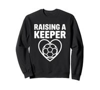 Motif cœur de football Raising A Keeper Sweatshirt