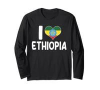 Motif cœur éthiopien « I Love Ethiopia » Manche Longue