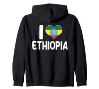 Motif cœur éthiopien « I Love Ethiopia » Sweat à Capuche