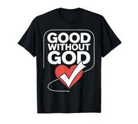 Motif cœur « Good Without God » T-Shirt