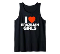 Motif cœur Humoristique I Love Brazilian Girls Débardeur