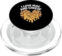 Motif cœur I Love Mac and Cheese PopSockets PopGrip pour MagSafe