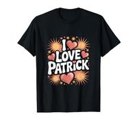 Motif cœur I Love Patrick pour célébrations T-Shirt Graphique avec Valeur