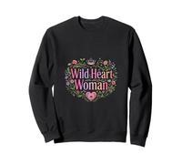Motif cœur Sauvage pour Femme Sweatshirt
