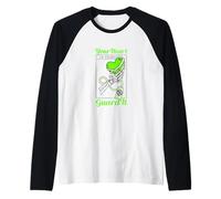 Motif cœur Vert Inestimable Manche Raglan