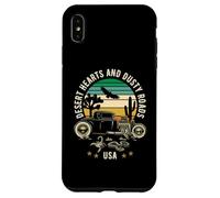 Motif cœurs du désert et Routes poussiéreuses USA Style rétro Coque pour iPhone XS Max