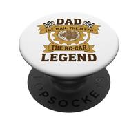Motif Dad The Myth The Man The RC Car Legend PopSockets PopGrip Adhésif