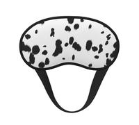 Motif dalmatien à taches noires,Masques de sommeil occultants, cache-yeux couvrants, masques de sommeil anti-lumière