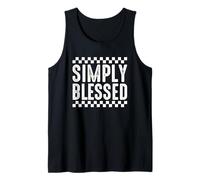Motif Damier Simply Blessed Love Débardeur