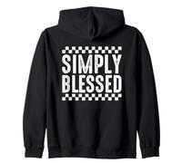 Motif Damier Simply Blessed Love Sweat à Capuche