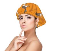 Motif d'âne de dessin animé,Bonnet de nuit en satin réglable en soie pour adulte, bonnet de nuit élastique pour femme