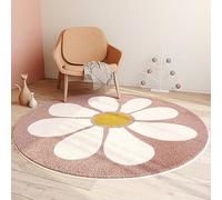 Motif d'animaux Tapis Rond Tapis Enfant Jouet Enfant Poils Doux, Facile d'entretien Peut Être Utilisé dans La Chambre, Le Salon (Color : E, Size : 200cm)