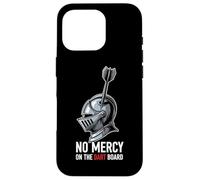 Motif d'armure de Chevalier No Mercy on The Dart Board Coque pour iPhone 16 Pro