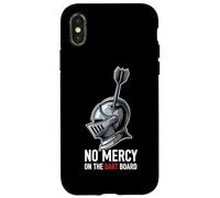 Motif d'armure de Chevalier No Mercy on The Dart Board Coque pour iPhone X/XS