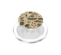 Motif d'art Populaire de pêche Primitive PopSockets PopGrip pour MagSafe
