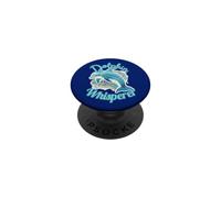 Motif Dauphin murmure rétro Vie Marine PopSockets PopGrip Adhésif