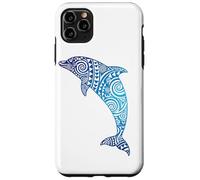 Motif Dauphin Tribal océan Animal Bleu Coque pour iPhone 11 Pro Max