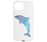 Motif Dauphin Tribal océan Animal Bleu Coque pour iPhone 15 Plus