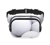 Motif de balles de Golf 3D,Sac Banane carré Double Couche, Sac de Poitrine